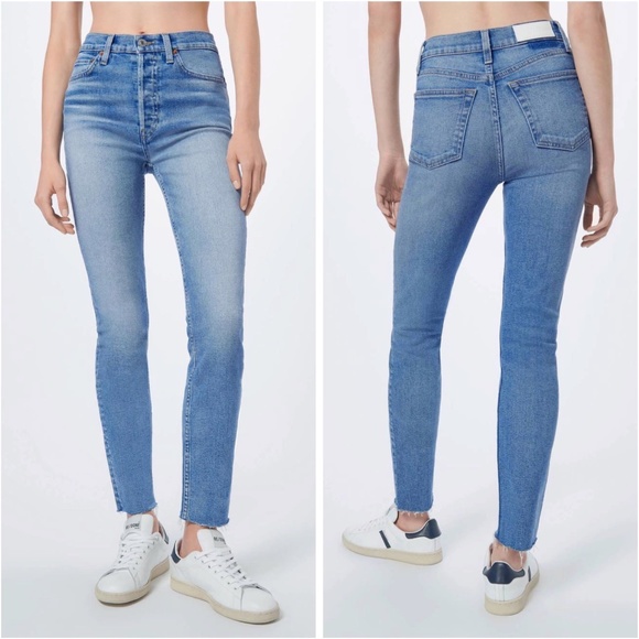 high rise 90s stretch jean